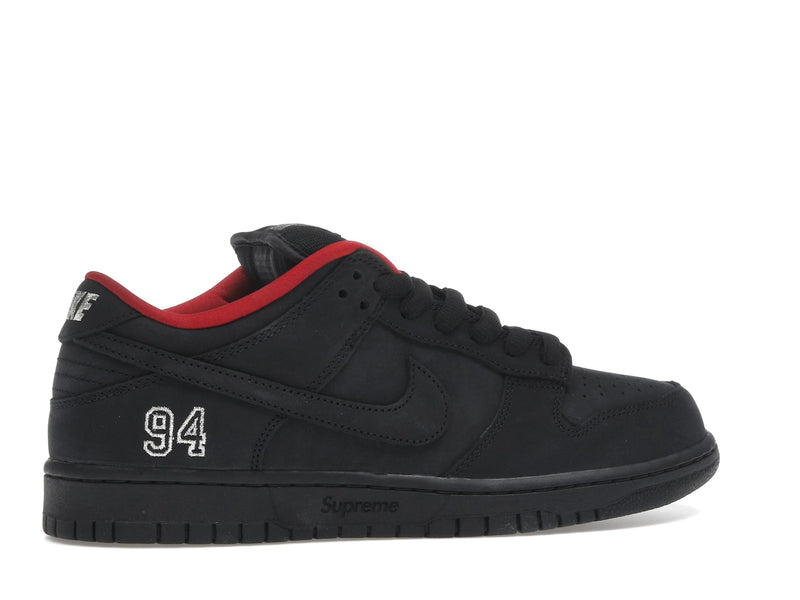 Nike SB Dunk Low Supreme 94 Black - Black/Black/Black - HQ8487-001 - 34