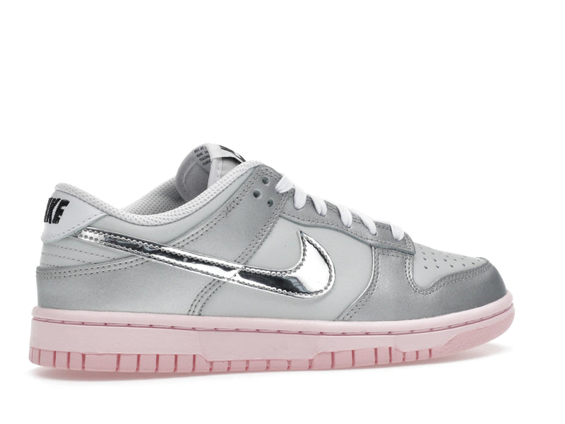 Nike Dunk Low Lx Metallic Silver Pink Foam - Photon Dust/Metallic Silver-Pink Foam-Medium Soft Pink - HM3698-006 - 34