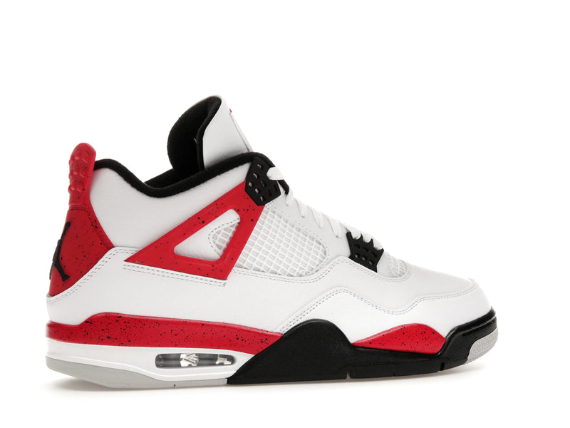 Air Jordan 4 Retro Red Cement - White/Fire Red/Black/Neutral Grey - DH6927-161 - 34