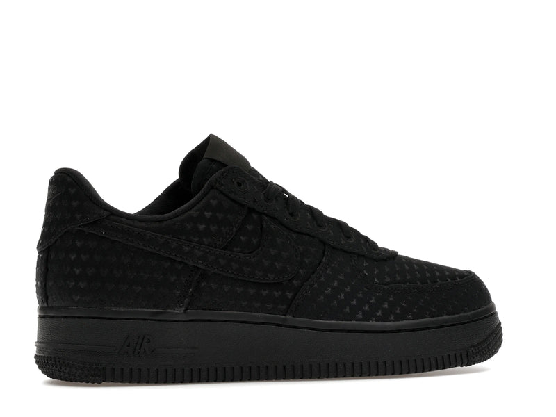 Nike Air Force 1 Low Valentines Day Triple Black (2026) - Black/Black/University Red - IQ9965-001 - 34