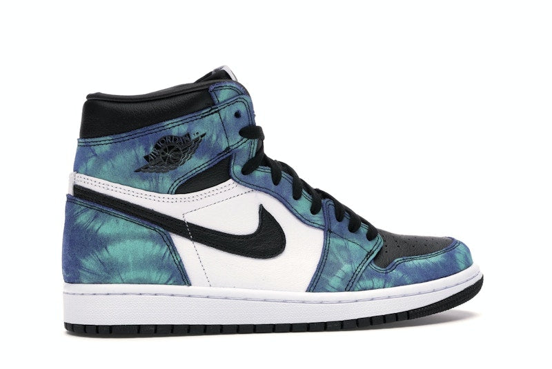 Air Jordan 1 Retro High Tie Dye (W) - White/Black-Aurora Green - CD0461-100 - 34