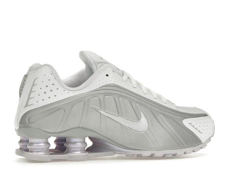 Nike Shox R4 White Metallic Platinum Barely Grape - White/Metallic Platinum/Platinum Tint/Barely Grape - HF5076-100 - 34