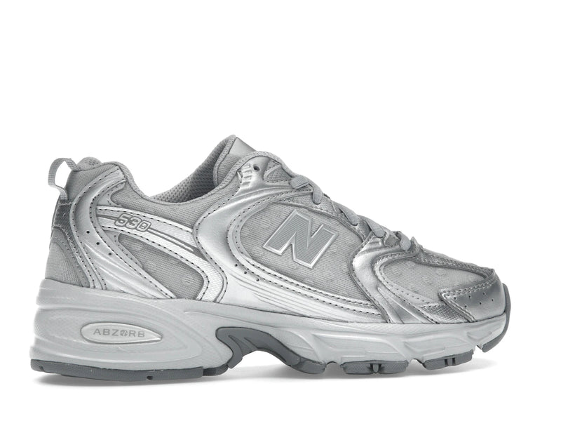 New Balance 530 Silver Metallic Raincloud Polka Dots - Raincloud/Silver Metallic - U530HFZ - 34