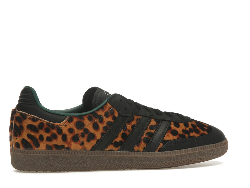 Adidas Samba OG Black Green Leopard - Core Black/Collegiate Green/Cream White - JI2735 - 34