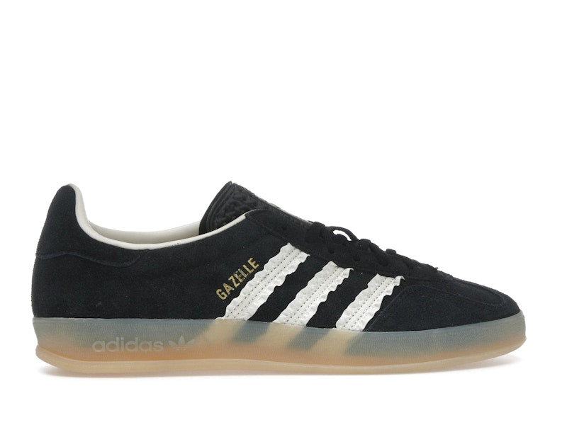 adidas Gazelle Indoor Core Black Cream White Gum (Women's) - Core Black/Cream White/Gum - JS1412 - 35