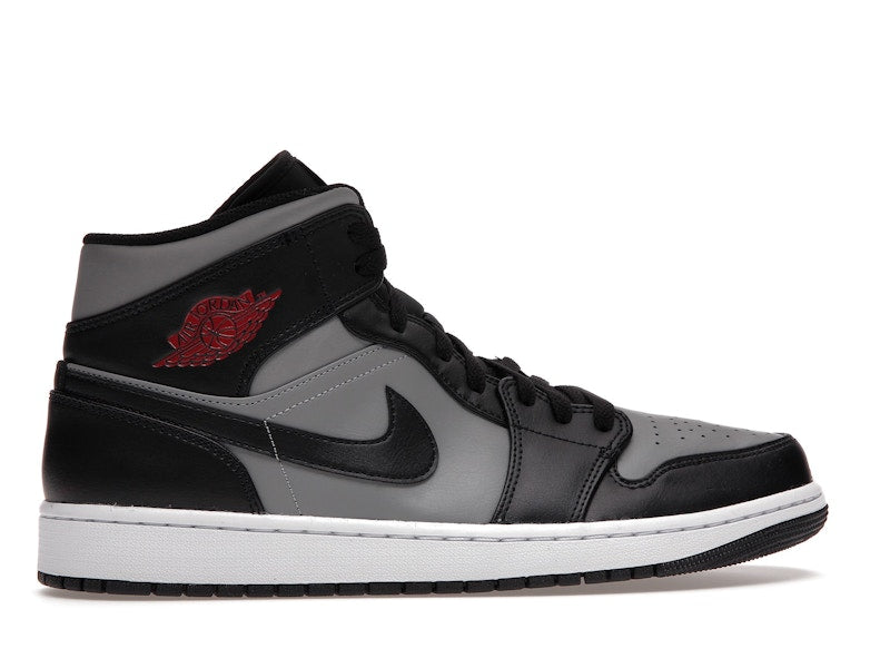Air Jordan 1 Mid Shadow Red - Black/Gym Red-Particle Grey - 554724-096 - 35