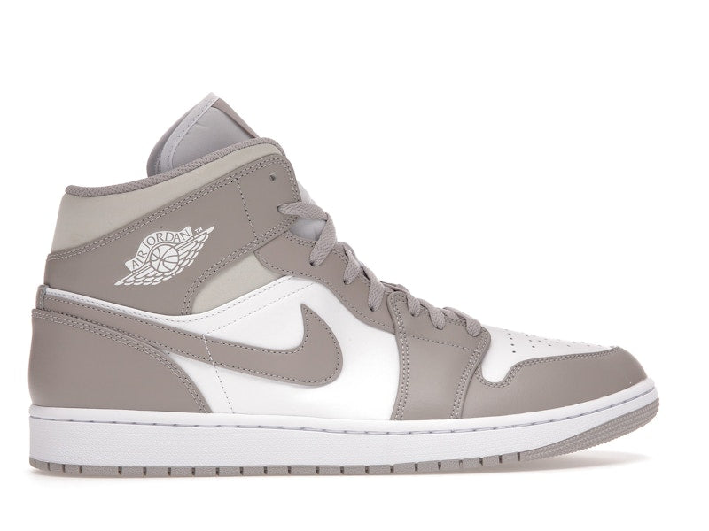Air Jordan 1 Mid Linen - White/Linen-Linen - 554724-082 - 35