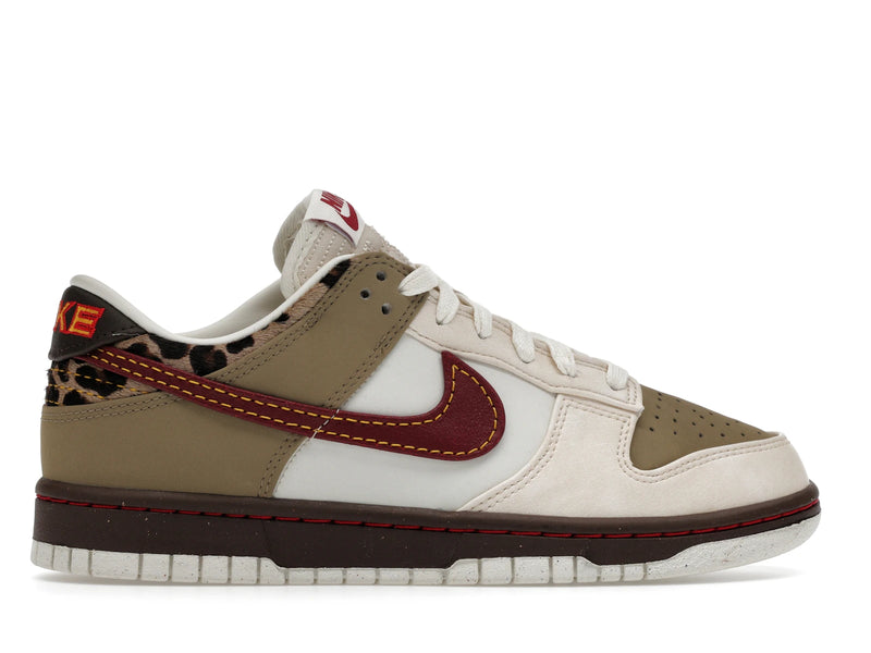 Nike Dunk Low Retro Khaki Team Red Pearl White - Khaki/Team Red/Baroque Brown/Pearl White - IM6687-262 - 35