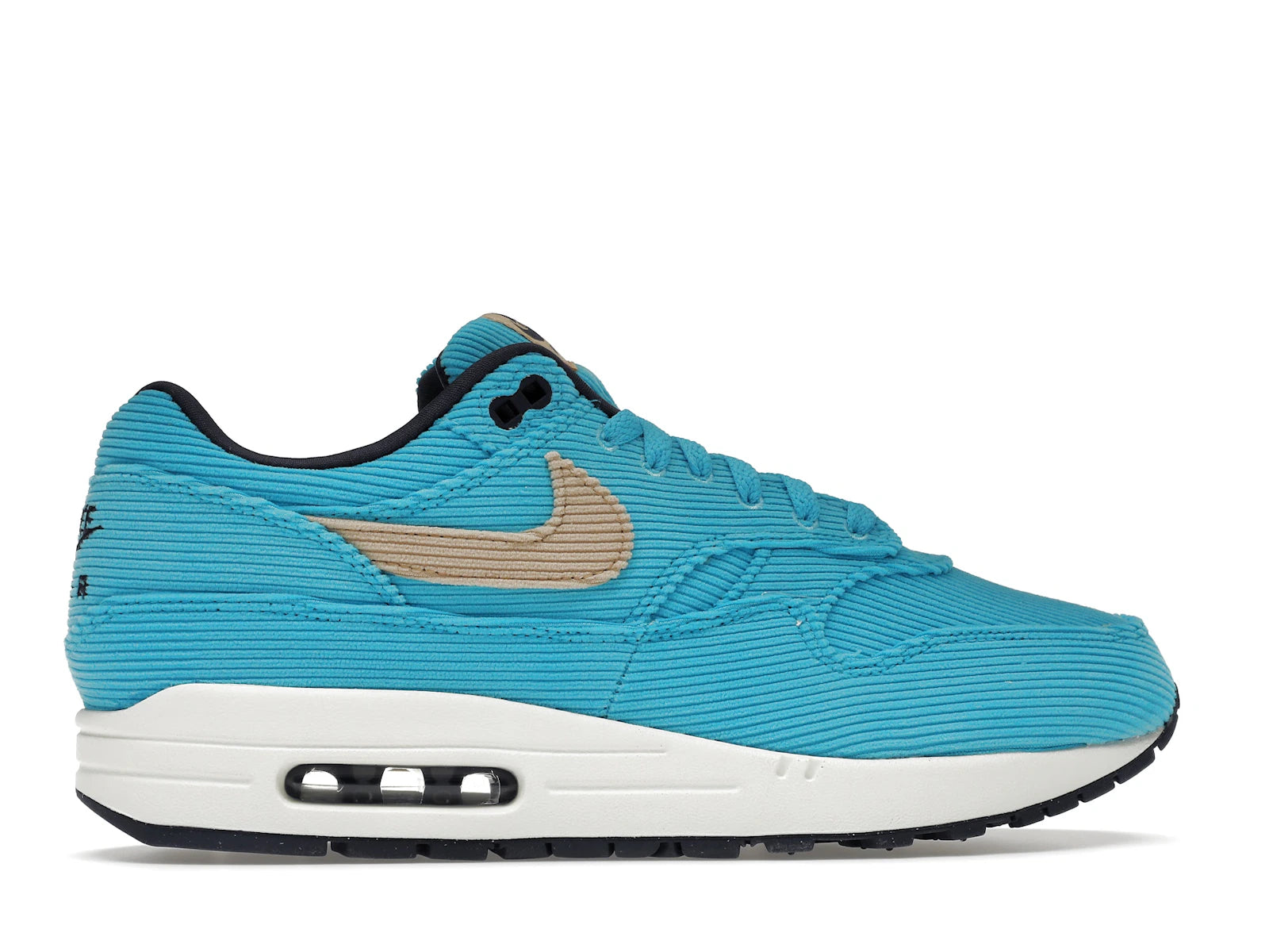 Nike Air Max 1 Corduroy Baltic Blue - Baltic Blue/Sesame-Gridiron-Sail - FB8915-400 - 35