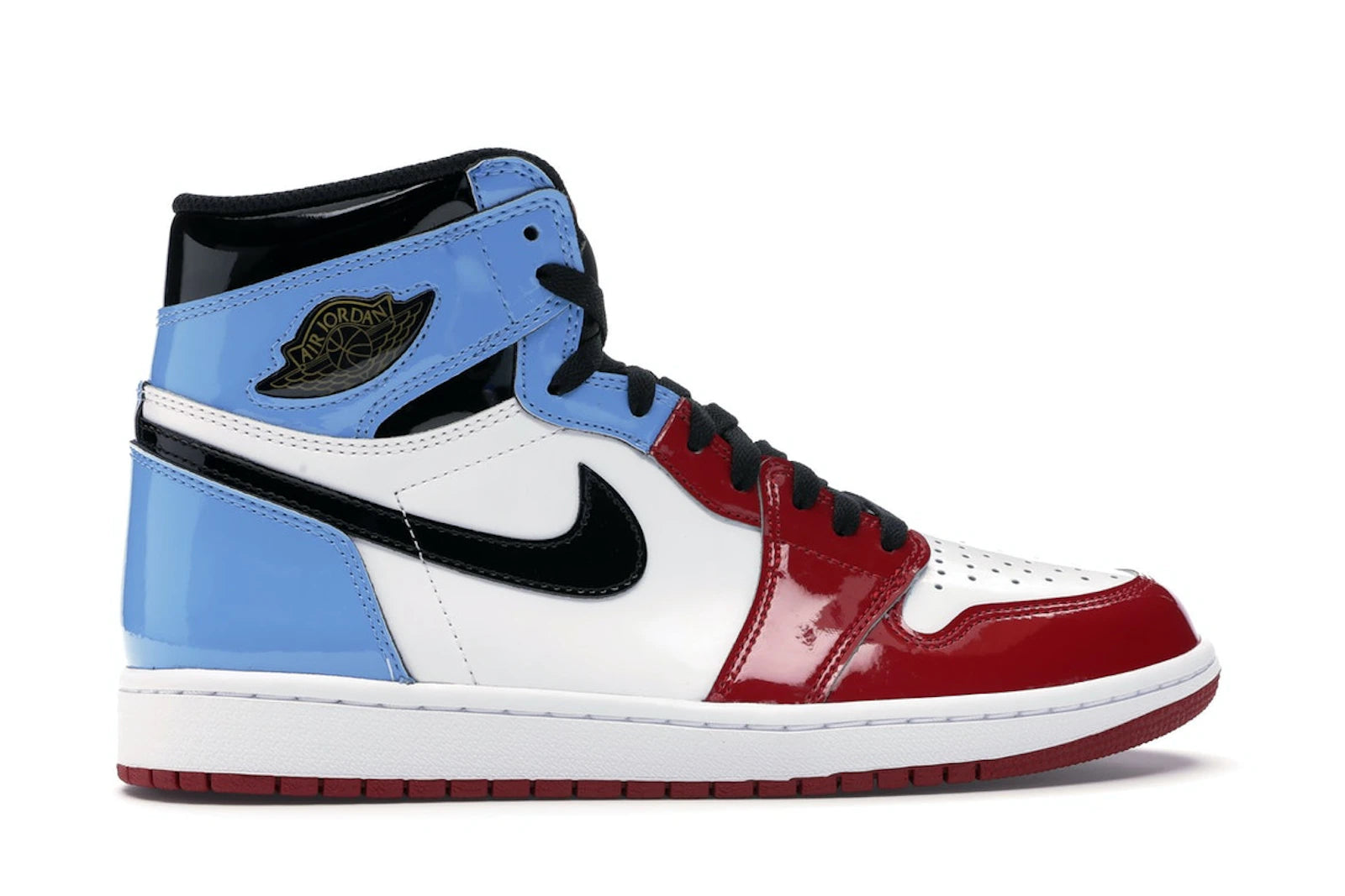 Air Jordan 1 Retro High Fearless Unc Chicago - White/University Blue-Varsity Red-Black - CK5666-100 - 35