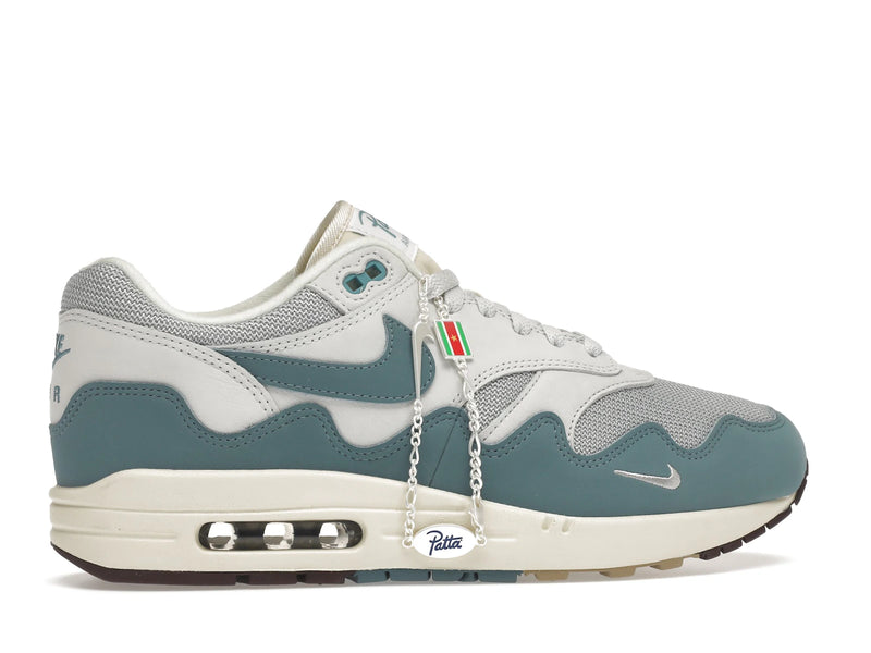 Nike Air Max 1 Patta Waves Noise Aqua With Bracelet - Metallic Silver/Noise Aqua-Pure Platinum - DH1348-004 - 35