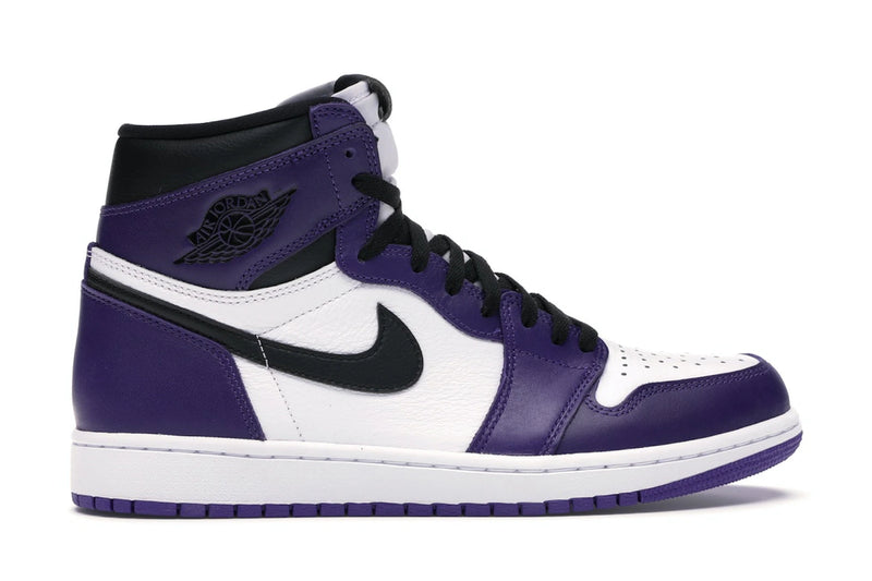 Air Jordan 1 Retro High Court Purple White - Court Purple/White-Black - 555088-500 - 35
