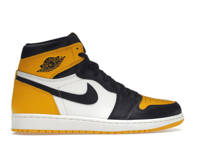 Air Jordan 1 Retro High OG Yellow Toe - Taxi/Black-Sail - 555088-711 - 35