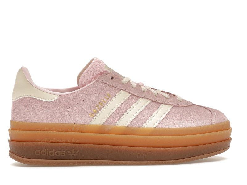 adidas Gazelle Bold Clear Pink Cream White (Women's) - Clear Pink /Cream White/Gold Metallic - JQ7777 - 35