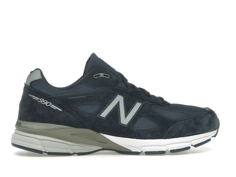 New Balance 990v4 MiUSA Navy - Navy/Silver - U990NV4 - 35