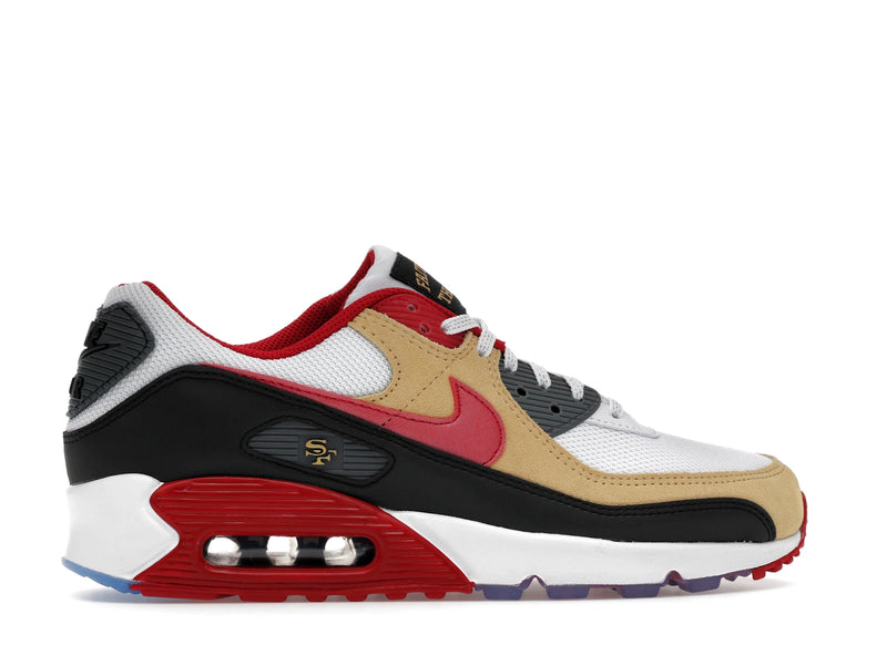Nike Air Max 90 San Francisco 49ers - White/Gym Red/Black - II7588-100 - 35