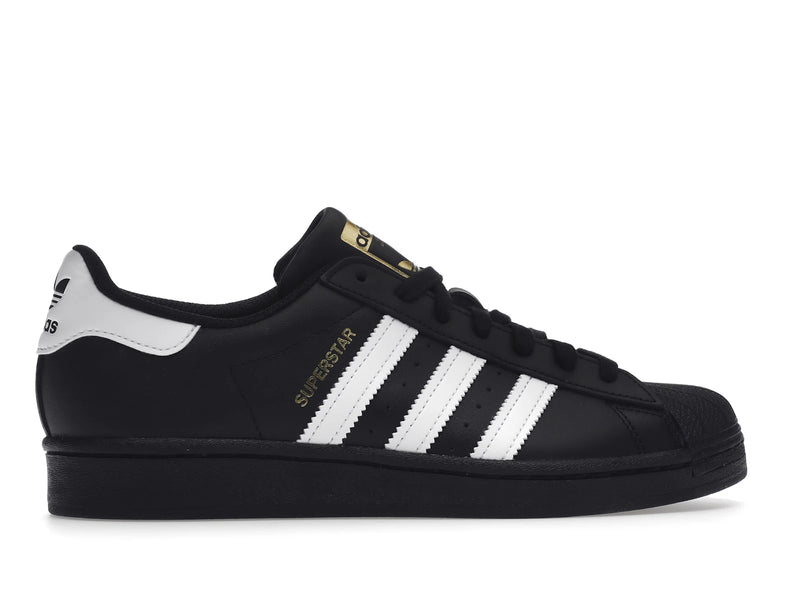 Adidas Superstar Core Black Cloud White Gold - Core Black/Cloud White/Core Black - EG4959 - 35
