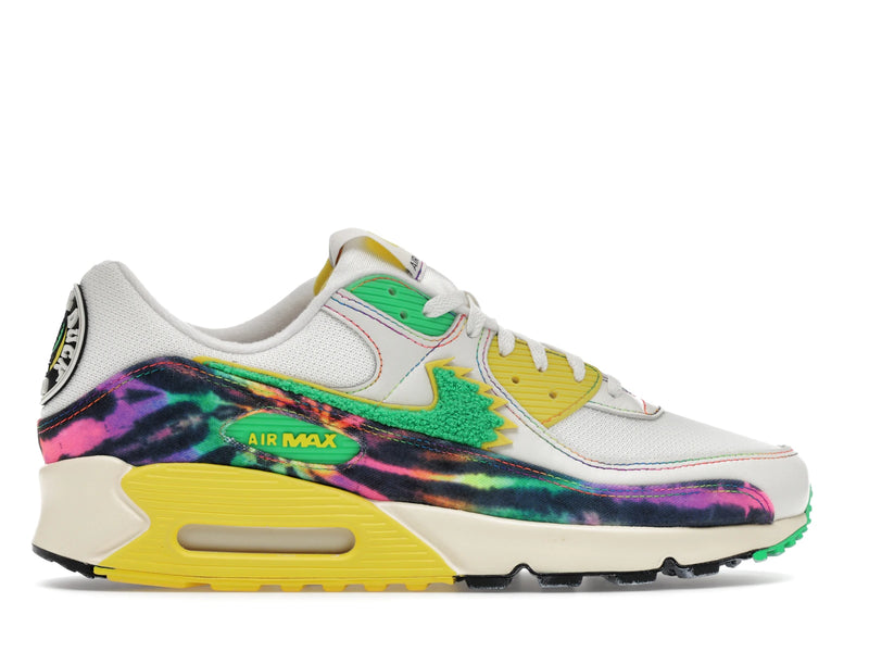 Nike Air Max 90 Grateful Dead University Of Oregon Grateful Ducks - Sail/Green Shock/Yellow Strike - IM2511-100 - 35