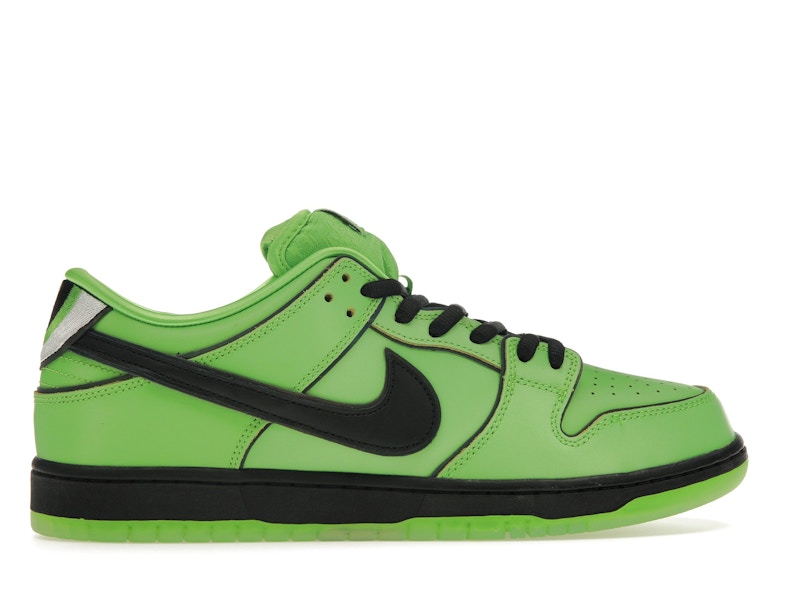 Nike SB Dunk Low The Powerpuff Girls Buttercup - Mean Green/Black/Lotus Pink - FZ8319-300 - 35