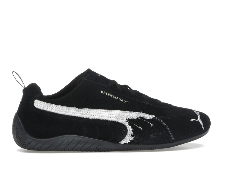 Balenciaga X Puma Speedcat Suede Distressed Black White - Black/White - 847146 WSDSD 1090 - 35