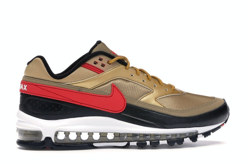 Nike Air Max 97 BW Metallic Gold University Red Black - vue 36