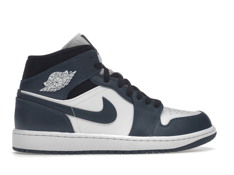 Air Jordan 1 Mid Dark Teal - Armory Navy/White-Black - 554724-411 - 35