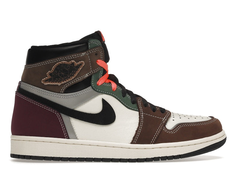 Air Jordan 1 Retro High OG Hand Crafted - Black/Archaeo Brown-Dark Chocolate - DH3097-001 - 35
