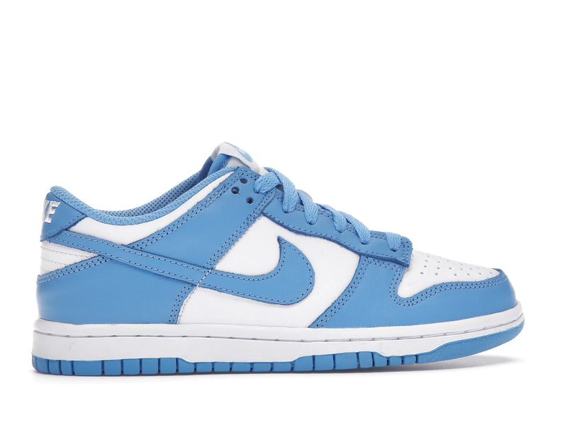 Nike Dunk Low Unc (2021) (GS) - White/University Blue-White - CW1590-103 - 35