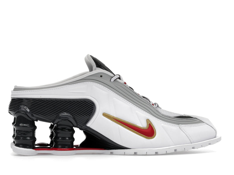 Nike Shox Mr4 Mule Martine Rose Metallic Platinum Varsity Red - White/Varsity Red/Metallic Platinum/Dark Charcoal - IM5420-100 - 35
