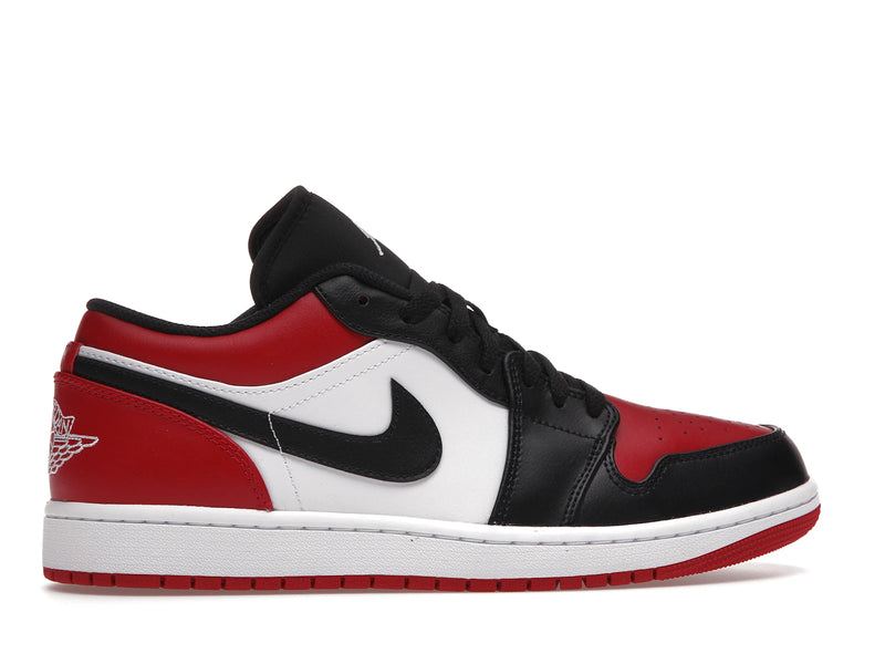 Air Jordan 1 Low Bred Toe - Gym Red/White-Black - 553558-612 - 35