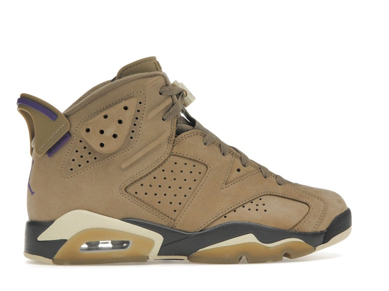Air Jordan 6 Retro Gore Tex Brown Kelp - Brown Kelp/Team Gold/Shadow Brown/Court Purple - FD1643-300 - 35