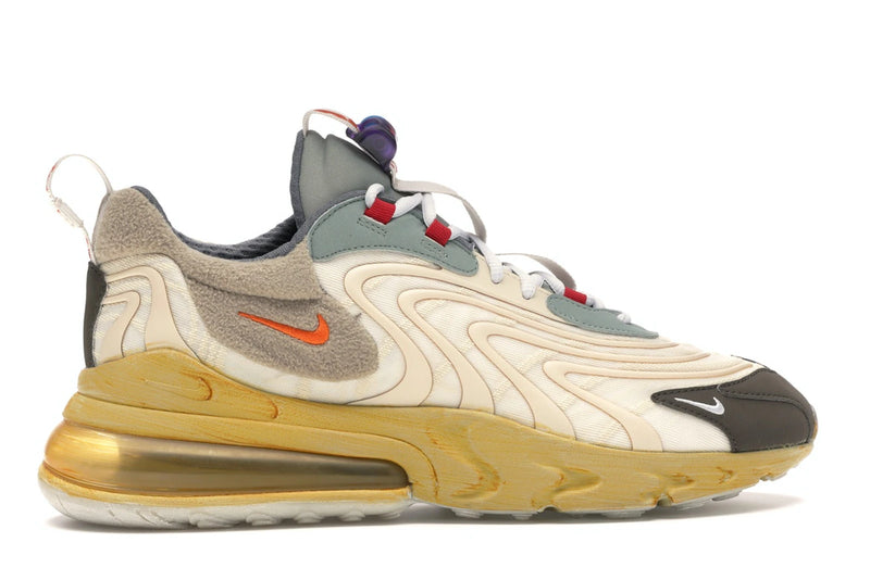 Nike Air Max 270 React Travis Scott - Light Cream/Dark Hazel-Mica Green-Starfish - CT2864-200 - 35