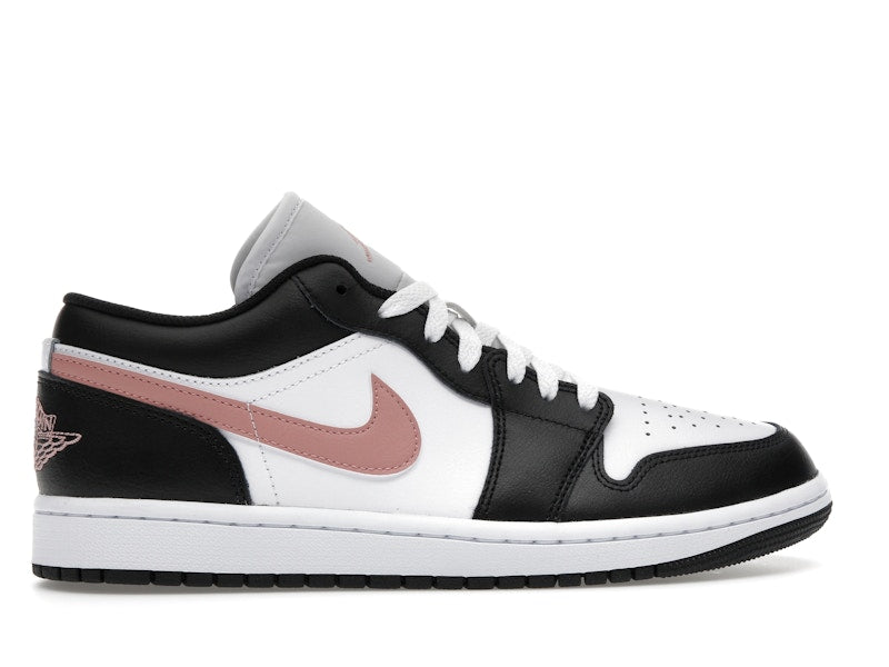 Air Jordan 1 Low Black Rust Pink - Black/Rust Pink/White - 553558-165 - 35