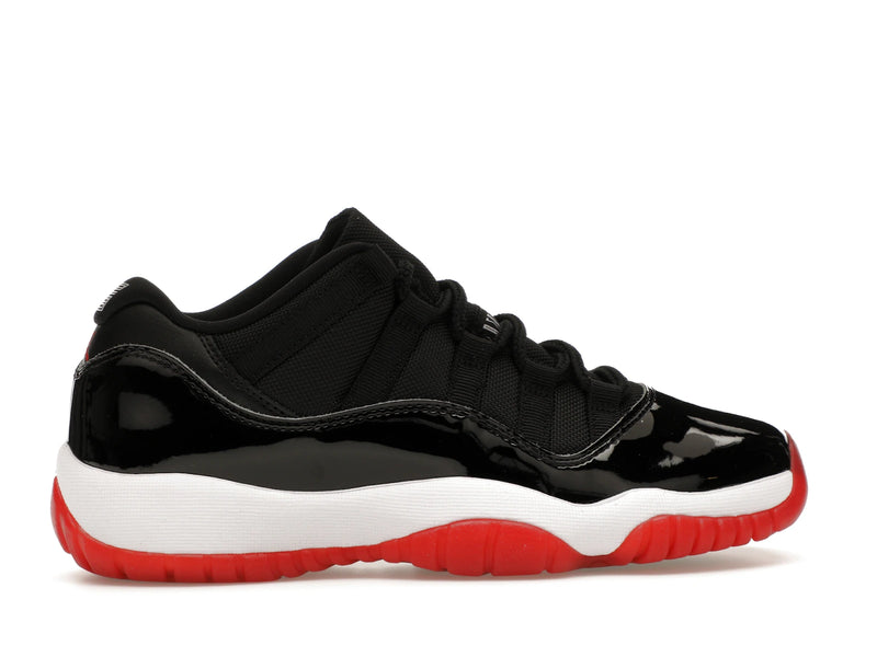 Air Jordan 11 Retro Low Bred (2025) (GS) - Black/White-Varsity Red - FV5121-006 - 35