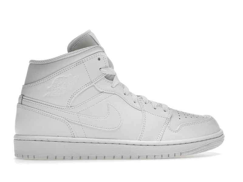 Air Jordan 1 Mid Triple White (2022) - White/White/White - 554724-136 - 35