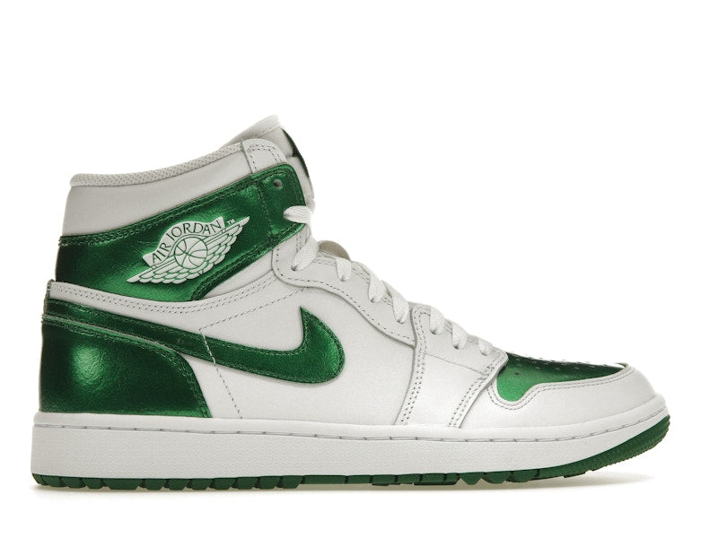 Air Jordan 1 Retro High Golf Metallic Green - White/Pine Green - DQ0660-130 - 35