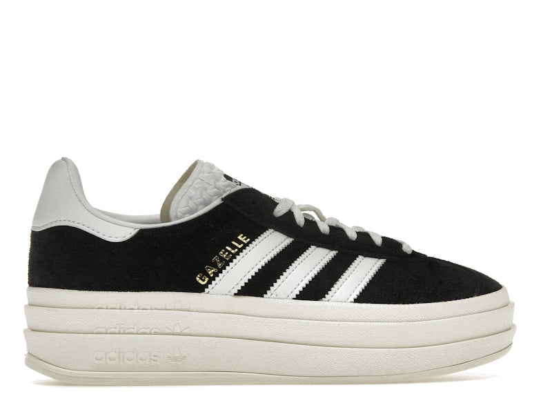 adidas Gazelle Bold Core Black White (Women's) - Core Black/Footwear White/Core White - HQ6912 - 35