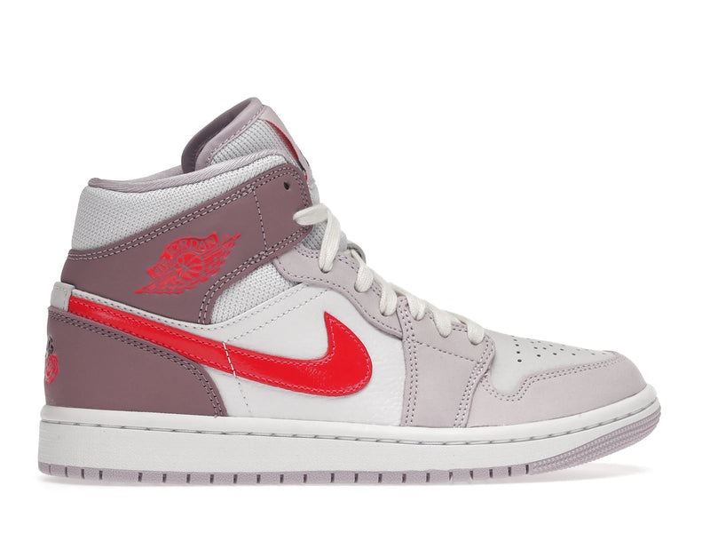 Air Jordan 1 Mid Valentines Day (2022) (W) - White/Pink-Crimson - DR0174-500 - 35