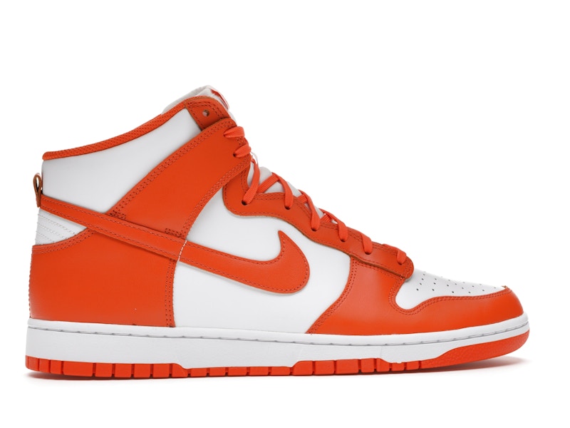 Nike Dunk High Syracuse (2021) - White/Orange Blaze - DD1399-101 - 35