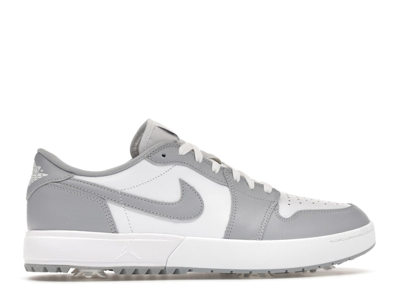 Jordan 1 Low Golf Spiked Wolf Grey White - vue 36