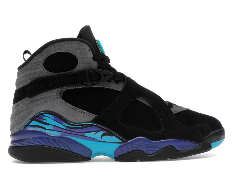 Air Jordan 8 Retro Aqua (2025) - Black/True Red-Iron Grey-Bright Concord-Aquatone - 305381-006 - 35