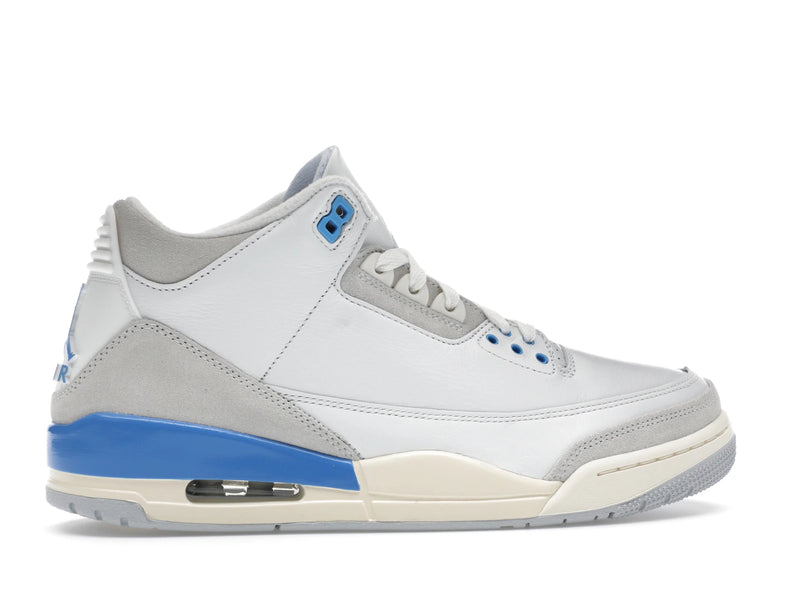 Air Jordan 3 Retro Lucky Shorts - Summit White/Hydrogen Blue-Legend Blue-Photon Dust-Pure Platinum-Sail - CT8532-101 - 35
