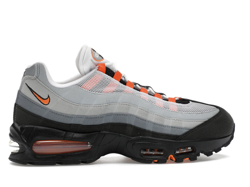 Nike Air Max 95 OG Big Bubble Bright Mandarin 20 (2025) - White/Wolf Grey/Light Smoke Grey/Bright Mandarin - HM4740-101 - 35