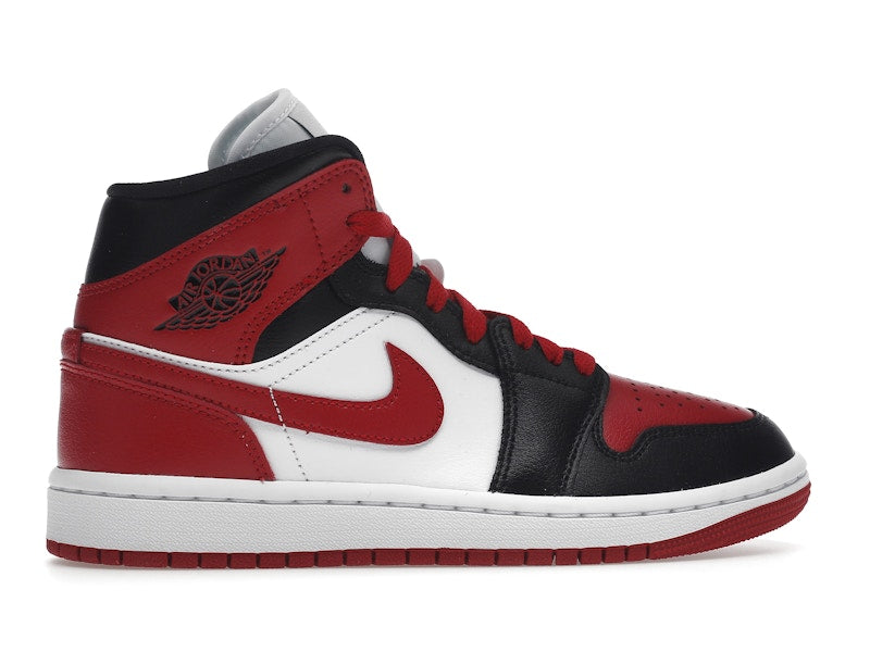 Air Jordan 1 Mid Alternate Bred Toe (W) - White/Red/Black - BQ6472-079 - 35