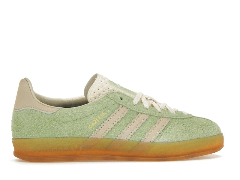 adidas Gazelle Indoor Semi Green Spark (Women's) - Semi Green Spark/Almost Yellow/Cream White - IE2948 - 35