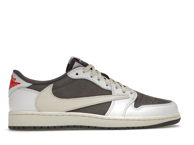 Air Jordan 1 Retro Low OG SP Travis Scott Reverse Mocha - Sail/University Red-Ridgerock - DM7866-162 - 35