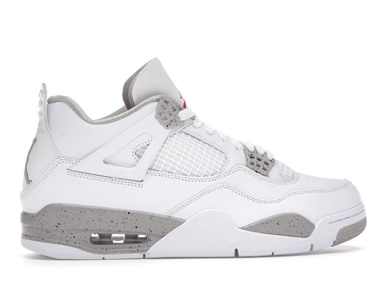 Air Jordan 4 Retro White Oreo (2021) - White/Tech Grey-Black-Fire Red - CT8527-100 - 35