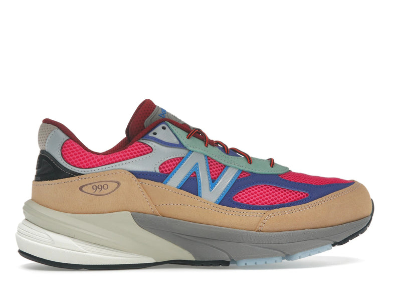 New Balance 990v6 Miusa Action Bronson Ainozama - Beige/Purple/Pink - U990AT6 - 35
