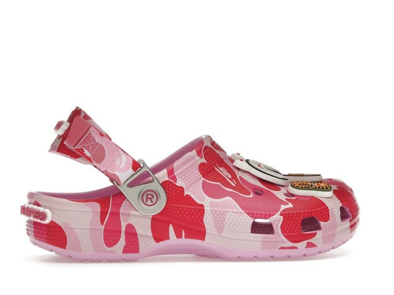 Crocs Classic Clog A Bathing Ape Bape Abc Camo Pink - vue 35