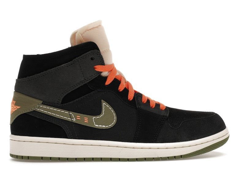 Air Jordan 1 Mid SE Craft Anthracite Light Olive - visning 35